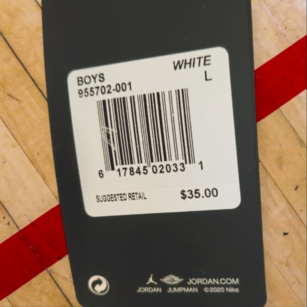 Jordan Jumpman Boys Large Black White Basketball Shorts - Picture 5 of 6